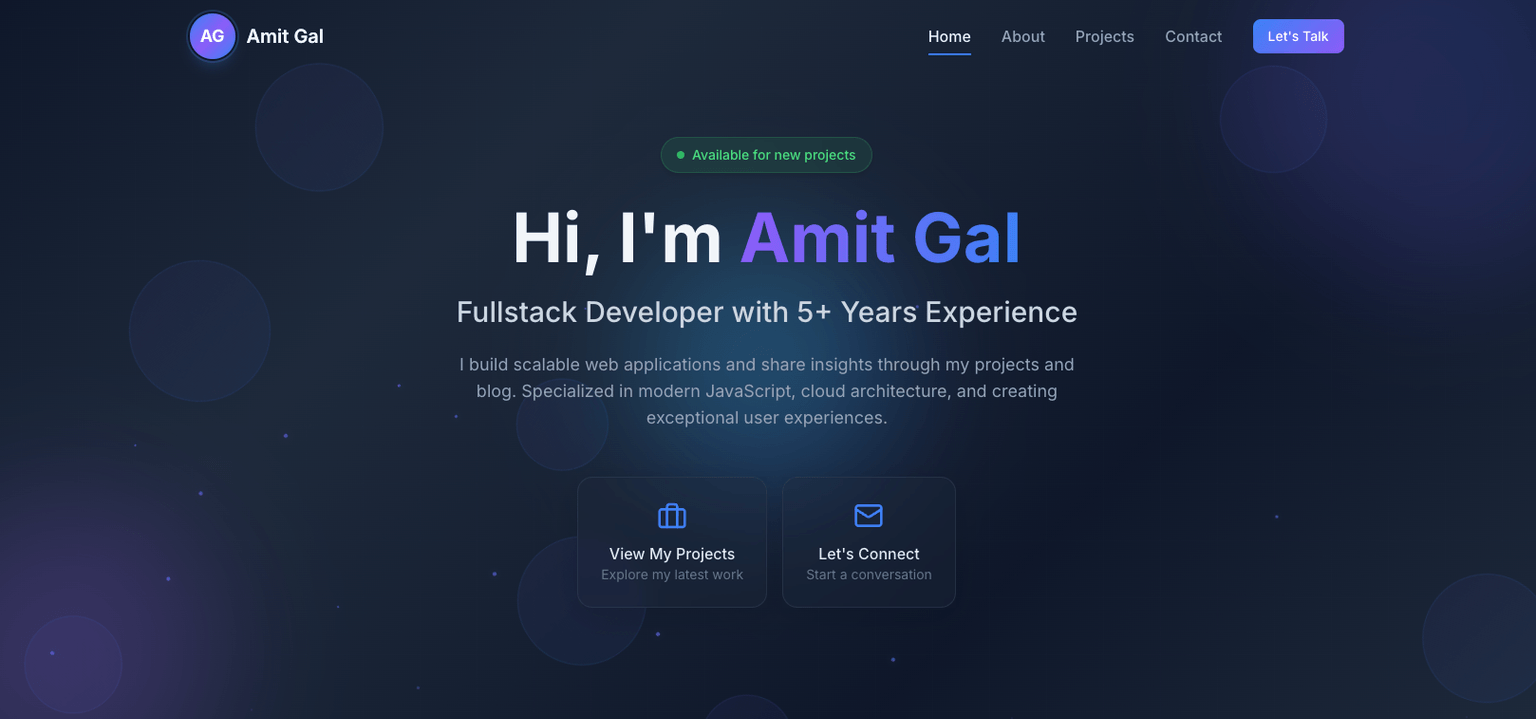 Modern Fullstack Landing Page